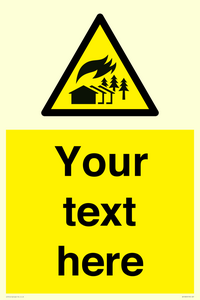 Custom Warning: Large scale fire zone